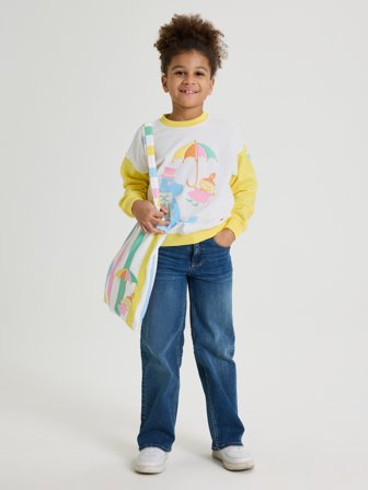 Polarn O. Pyret - Moomin sweatshirt - 128 - Childrenswear - yellow