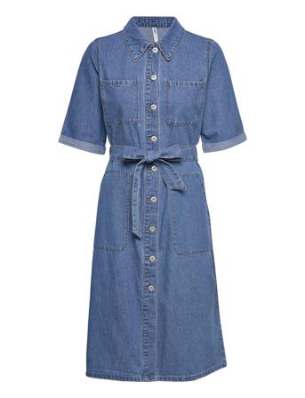 Onljenifer Ss Long Belted Dnm Dress Bj Blue ONLY