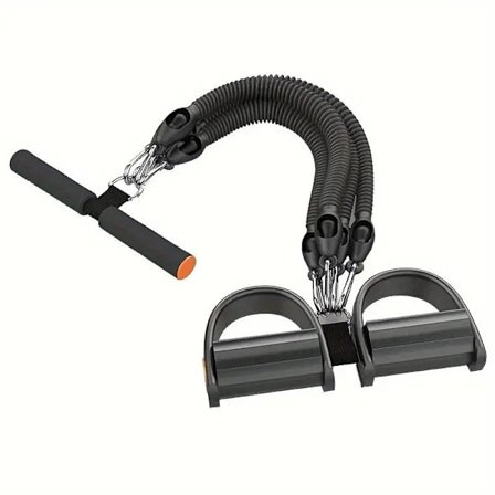 Multifunktionel Sports Pedal Puller, Hjemmetræning, Fodkontrol Modstandsbånd med 4 Rør Spændingsreb til Abdominal Træning, Talje, Arme, Ben Etc.