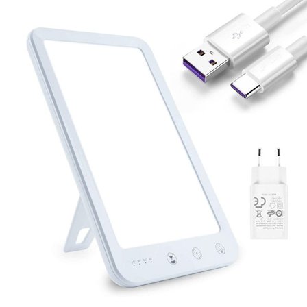 Daglyslampe 10000 lux lys terapi lampe mot depresjon 2 lysfarger 5 KLB