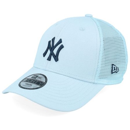 New Era - MLB Blå trucker Keps - Kids New York Yankees Homefield Pale Blue Trucker @ Hatstore