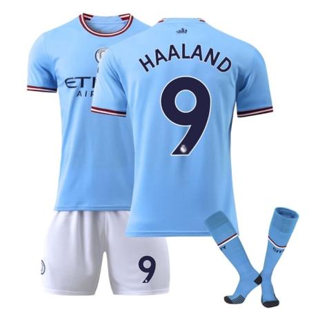 22-23 Manchester City Hjemmefotballdrakt Nr 9 Haaland Voksen XXL