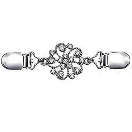 Koftklämma Dam Vintage Tröja Klämma Halsduk Krage Metallklämma Tröja Sjal Klämma på Fästen Kofta Säkerhetsnål Stil 1 Style 1