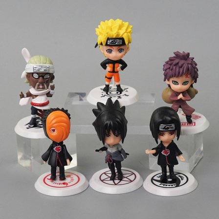 IC 6 kpl/setti Naruto Shippuden Anime Action Figure Modell
