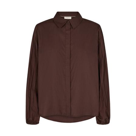 Freequent Shirt , Bruin , Dames , Maat: L