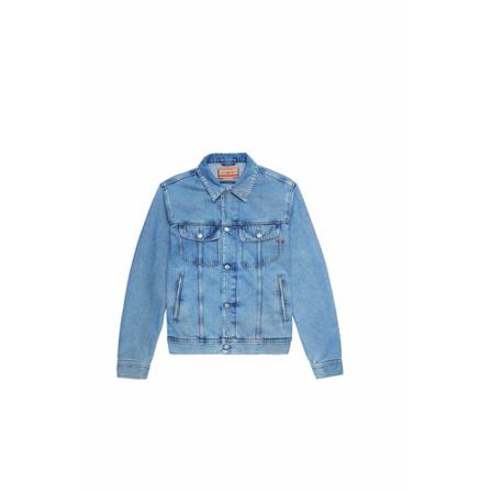 Diesel, Denim Jackets Blauw, Heren, Maat:XL
