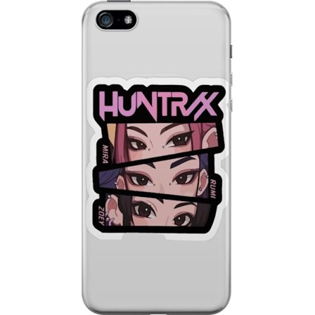 Yhteensopiva Puhelinkuori Apple iPhone 5 K-pop-inspiroitunut futuristinen tyttöryhmä neonvaloissa ja kosminen sci-fi-kohtaus