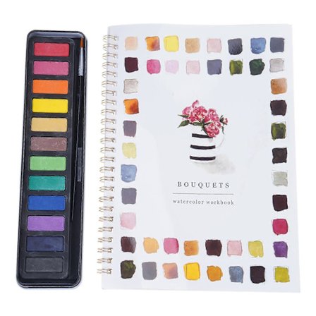 Akvarel Arbejdsbog Akvarelfarver Sæt Akvarelmaling Sæt Akvarelmaling Sæt Malersæt til Teenagere