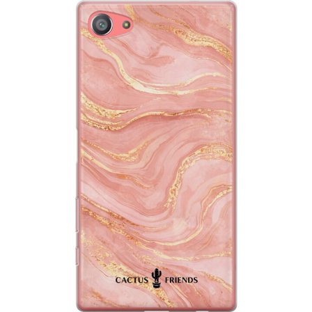 Yhteensopiva Puhelinkuori Sony Sony Xperia Z5 Compact Cactus and Friends – RoseGoldFlow