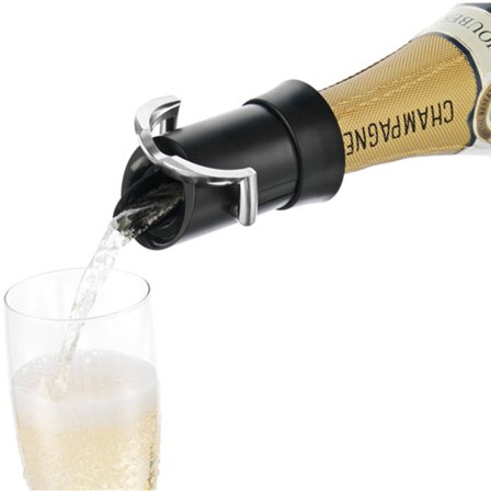 Vacu vin Champagne Saver Svart