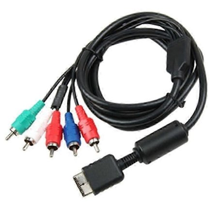 Ypbpr för PS2/PS3/PS3 Slim HDTV- TV HD Komponent AV-kabel 5-trådig 1,8 m Svart
