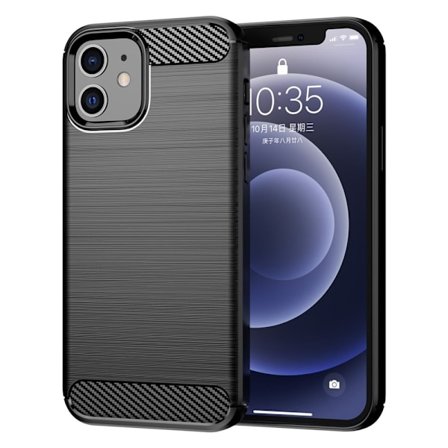 Carbon Flex iPhone 12 Pro / iPhone 12 skal - Svart
