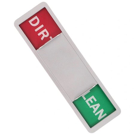 /EA/Oppvaskmaskin Ren og Skitten Skilt Magnet Hjemmeinnredning Blandet Farge 17,5x5cm ABS Ren Skitten Indikator 1st Blandet Farge 17.5x5cm