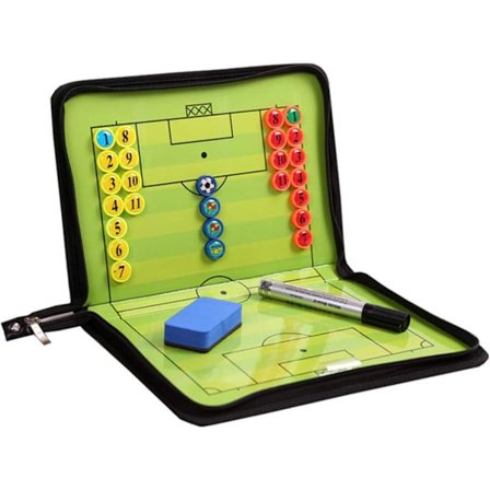 20,86'' x 12,20'' Taktisk tavle til trænere, bærbar professionel fodbold-/fodboldtaktisk udstyr med markører, pen og viskelæder