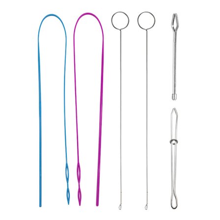 6 kappaleen ompelulenkkisarja, mukaan lukien lenkkikoukku, joustava Cor