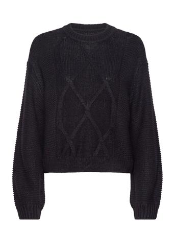 Vmmisty Ls O-Neck Pullover Boo Black Vero Moda