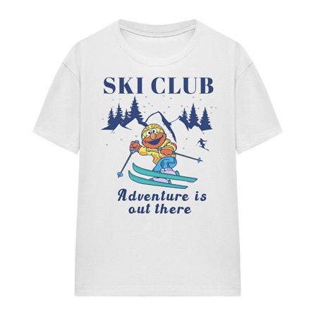 Sesame Street Dam/Dam Ski Club Adventure Elmo T-Shirt XXL