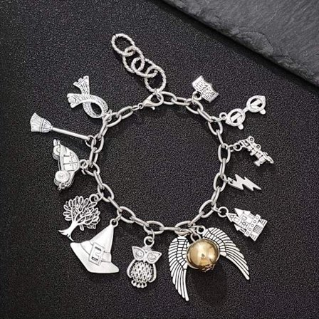 Harry Potter-serie kombination metall snaffervingar armband