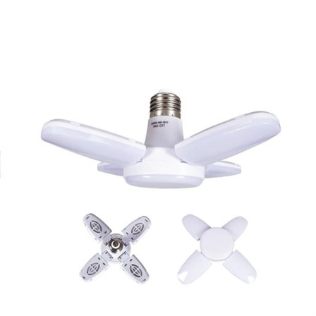 Deformation vikning LED lampa E27 skruv fyrblad lampa