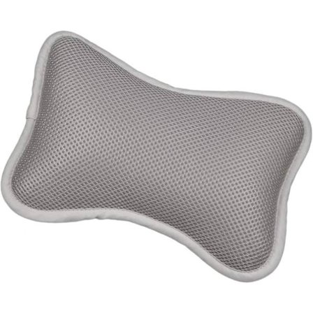 Badkudde Badkar Spa Kudde Med Halkskydd Sugproppar För Badkar Badrum Spa Kudde Huvud Nacke Ryggstöd (grå)