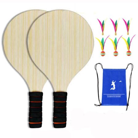 Cricket Bat Ball Paddla fjäderbollar Set SET 2 SET 2
