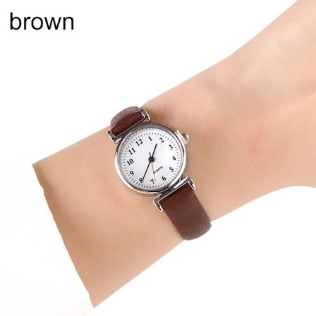 Damklockor Läderarmband BRUN brun