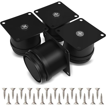 Sett med 4 møbelben, 50mm justerbare bordben i rustfritt stål, baderomsmøbelben, kontormøbelben, kjøkkenmøbelben, justerbare