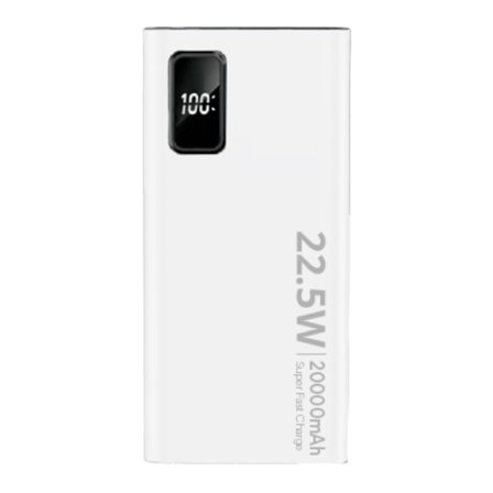 SiGN Super Powerbank 20000 mAh, 22.5W - Hvid