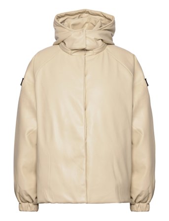 Cropped Bomber Jacket Beige ROTATE Birger Christensen