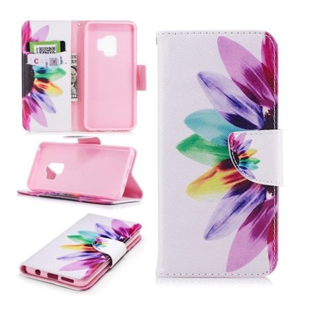 Samsung Galaxy S9 tyylikäs suojakotelo - Värikäs terälehti