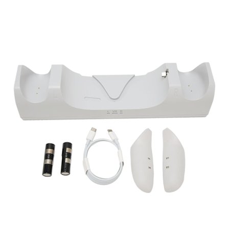 VR-ladestasjon for Oculus Quest 2 Ladestasjon for Meta Quest 2 med 2 oppladbare batterier og USB C-kabel- W