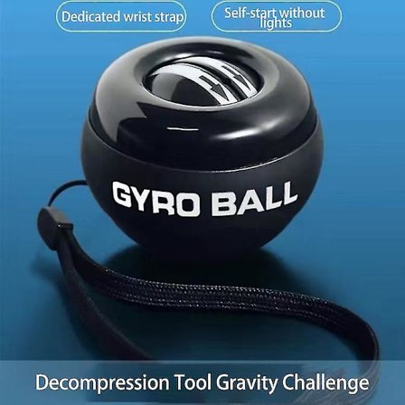 LED Gyro Power Ball Autostart Range Gyro-drevet Håndledsbold Gyroskop Hånd Arm Muskelstyrke Træner