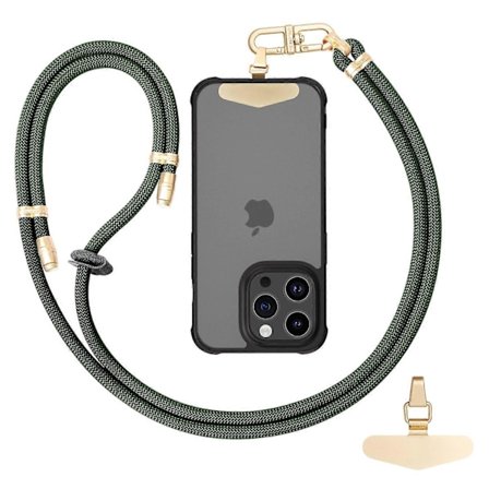 LEEU DESIGN 120cm älypuhelimen olkahihna metallisella kiinnityslenkillä, säädettävä puhelinnauha