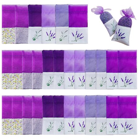 Håndlavede bomuldsgarn duftposer sæt med 30 genopfyldelige og genanvendelige tomme duftposer til potpourri håndværksprojekt multicolor