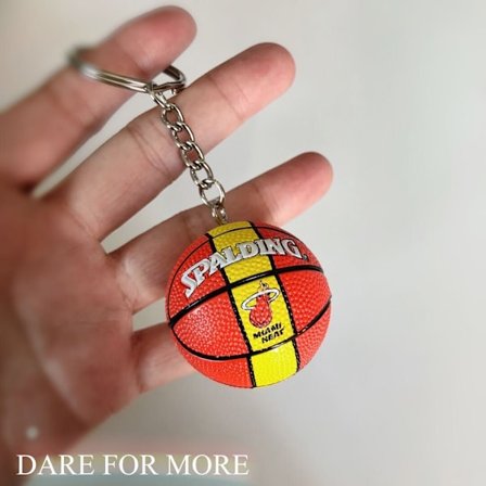 Volleyball Nøglering Vedhæng Fodbold Strandbold Basketball Nøglering Kæde