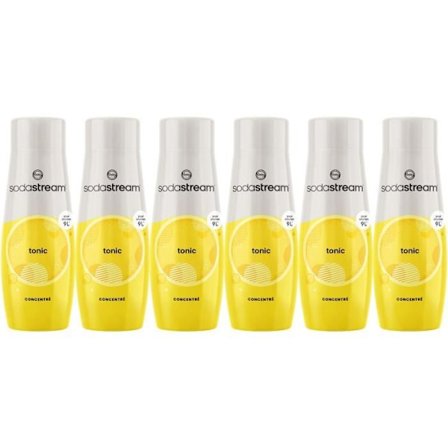 SODASTREAM Koncentrat - Förpackning med 6 tonickoncentrat - Upp till 54 liter drycker - 440 ml