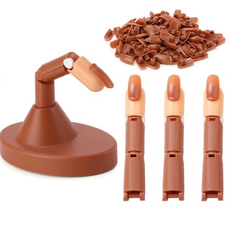 Øvingshånd for negler i akryl - Fleksibel negl-trening, ZQKLA