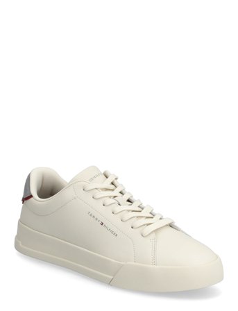 Tommy Hilfiger Th Court Lth Detail Ess - Cream - 45