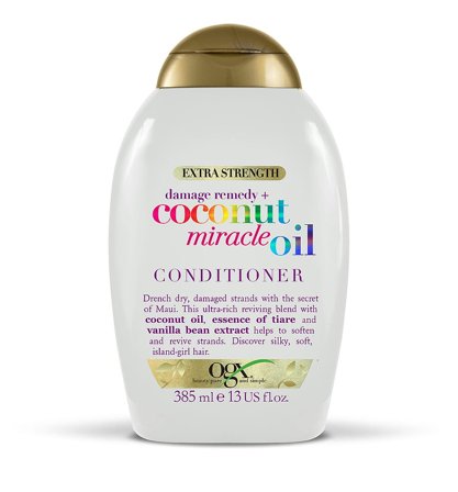 OGX Coconut Miracle Oil Extra Strenght Conditioner 385 ml, Hår, Shampoo & Hårpleje, Balsam