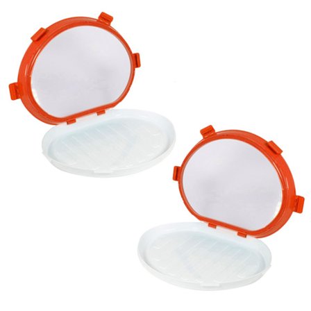 2x Madkasser med plastfolie