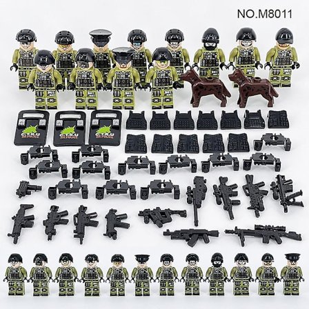 Militær Serie Byggelegetøj 12 minifigurer