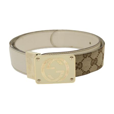 Gucci Vintage, Pre-owned Belt Beige, Dames, Maat:ONE Size,leer