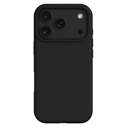 Kompatibelt skal för iPhone 17 Pro Kompatibelt med MagSafe Flytande silikon + PC-telefonskal (Svart)