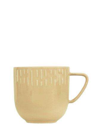 Confetti Mug W/Relief 1 Pcs Giftbox Yellow Aida