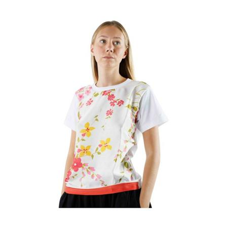 Comme des Garçons Floral print T-shirt , Wit , Dames , Maat: M