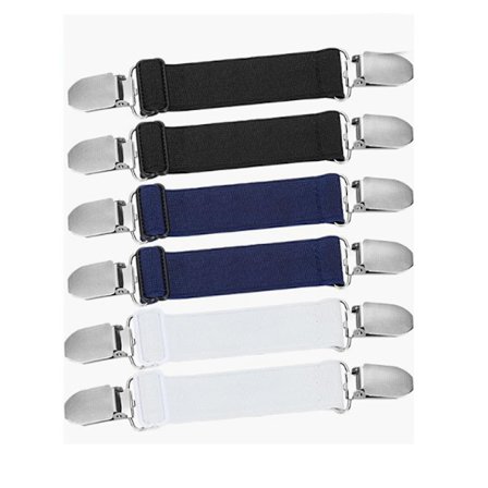 6 stk. Bukser Talje Strammer Talje Klemme Klips Bælte Justerbar Elastisk Bukseklips Kvinder Mænd
