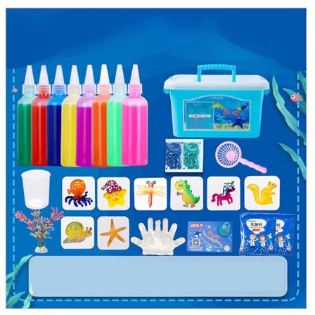 Magisk vandalf til børn - gør-det-selv-legetøjssæt - kreativt gør-det-selv-magisk vandalf-legetøj - håndlavet sæt til børn - fødselsdagsgave til børn 