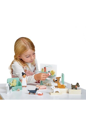 Tender Leaf Dollhouse Set - Waggy Tails Dog Salon - Multi/patterned - ONE SIZE