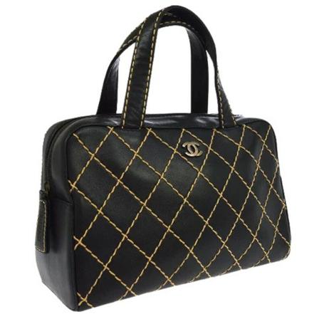 Chanel Vintage, Pre-owned Leather chanel-bags Zwart, Dames, Maat:ONE Size
