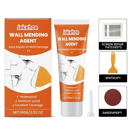 Vægreparationscreme, vandtæt væglagningsmiddel, hurtigtørrende vægreparationspasta-kit til hvide vægge_yux